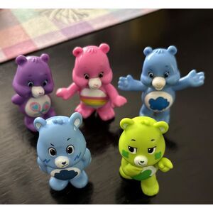Lot Of 5 TCFC 2.5" Care Bear PVC Figures Toy Play Set Action Figures